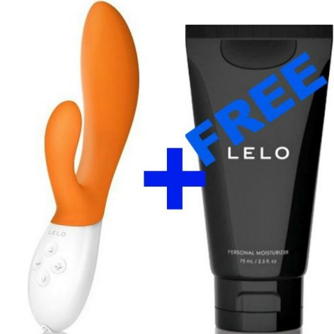 LELO - INA 2 VIBRADOR ORANGE + LELO PERSONAL MOISTURIZER TUBE 75ML GRATIS