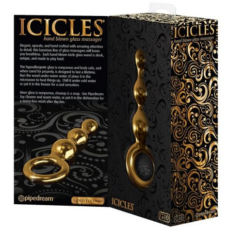 ICICLES GOLD EDITION MASAJEADOR CRISTAL G10