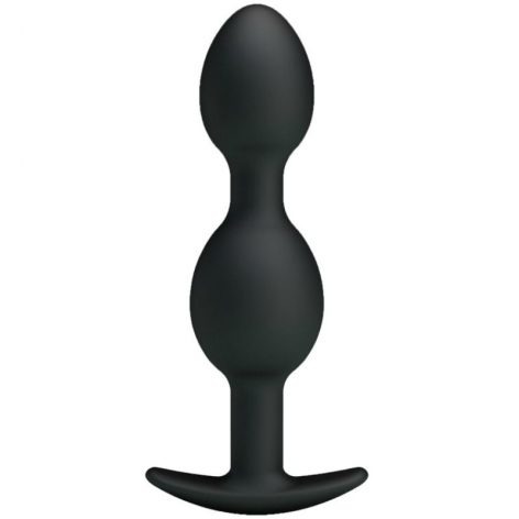 PRETTY LOVE BOLAS ANALES SILICONA 12.5 CM NEGRO - Imagen 2