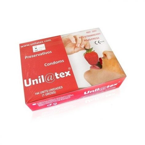 Preservativos a granel de fresa UNILATEX 144uds