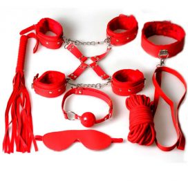 SET FETISH 8 PIEZAS EN ROJO