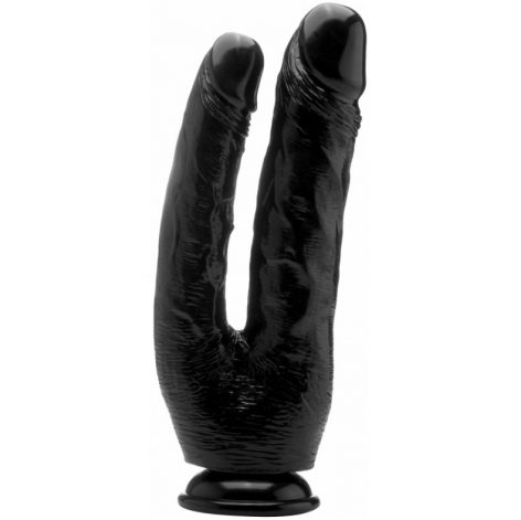 REAL ROCK DOUBLE COCK NEGRO / ANAL 17.5 VAGINAL 15CM