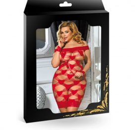 QUEEN PLUS SIZE VESTIDO DE RED XL ROJO