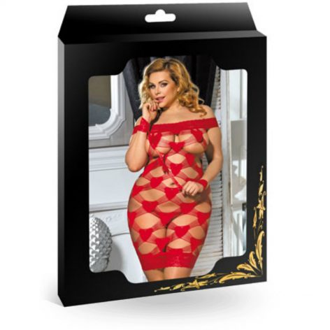 QUEEN PLUS SIZE VESTIDO DE RED XL ROJO