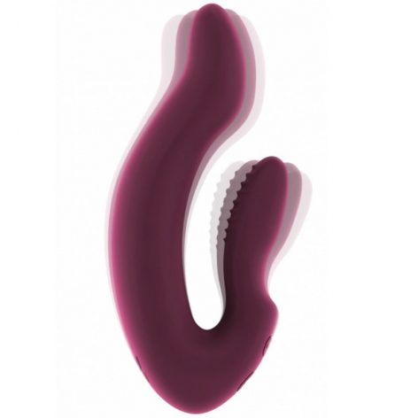 HAYDEN VIBRADOR CON ESTIMULACION CLITORIAL ROSA