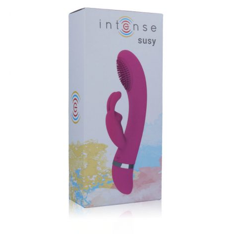 INTENSE SUSY VIBRADOR OSCILANTE SILICON RABBIT ROSA - Imagen 2